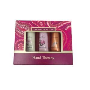 CRABTREE & EVELYN 3-Pack Hand Therapy: Summer Hill Rosewater Gardeners 0.9oz